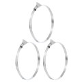 3pcs Stainless Steel Hose Clamps Worm Gear Clamp 141-165mm 5-9 16 To 6-1 2 Adjustable Thumb Screw Key Type Fuel Line 12mm 