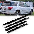 Outer Door Window Molding Trim 4pcs Black For Toyota Sequoia 2001 2007 Weatherstrip Seal 75710 0c010 75720 75730 75740 