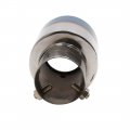 Uxcell A17122500ux0003 Universal Grilled Blue Metal Car Rear Round Exhaust Muffler Tip Tail Throat Pipe