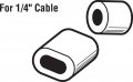 Prime-line Gd 12154 1 4 In Aluminum Ferrules And Stops 2 Pack