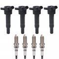 Oyeauto Ignition Coil Iridium Spark Plug Uf651 For Hyundai Kia Elantra Gt Coupe Tucson Forte Soul 1 8l 2 0l 