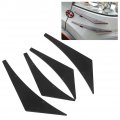 Front Bumper Lip Splitter Body Spoiler Canards Front Diffuser 4pcs Car Fins
