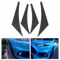 Front Bumper Lip Splitter Body Spoiler Canards Front Diffuser 4pcs Car Fins
