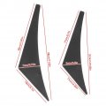 Front Bumper Lip Splitter Body Spoiler Canards Front Diffuser 4pcs Car Fins