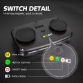 Wireless Battery Beacon Strobe Light White Amber Rechargeable 17-flashing Mode High Low Brightness 48pcs Led Roof Top Hazard
