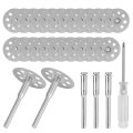 Diamond Cutting Wheel Set 22mm 39-piece Kit With Aluminum Oxide Coated Discs Mandrels And Screwdriver For Precision 