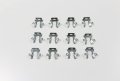Headlight Pivot Retaining Clips 12 Pack For Ford F150 F250 F350 Bronco 1992 1996 Explorer 1991 1994 Galvanized Steel Halogen 