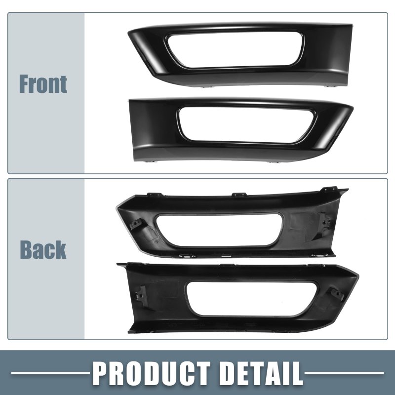A Absopro Left Right Side Fog Light Grille Cover Trim For Range Rover Sport 2014 2015 2016 2017 Black 1 Pair