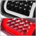 Auto Dynasty Compatible With Yukon Suburban Tahoe Gmt 800 Pair Of Black Housing Clear Lens 3d Led Brake Tail Lights