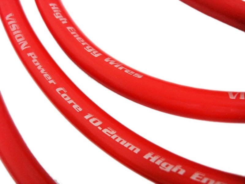 Vms Racing 90-93 10 2mm High Performance Engine Spark Plug Wires Set In Red For Honda Integra Xsi Civic Crx Sir Dohc Ef8 Ef9