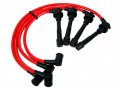Vms Racing 90-93 10 2mm High Performance Engine Spark Plug Wires Set In Red For Honda Integra Xsi Civic Crx Sir Dohc Ef8 Ef9