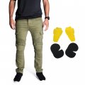 Nbt Clothing Protective Motorcycle Riding Pants Removable Ce Armor Knee Hips Reinforced Stitching In High Impact Zones 34 Olive 