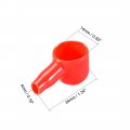 Uxcell Battery Terminal Insulating Rubber Protector Covers For 14mm 4mm Cable Red Black 1 Pair