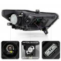 Acanii For Hid Xenon Model 2015-2017 Ford Mustang Led Tube Projector Headlight Headlamp Assembly Left Driver Side