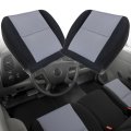 Front Driver And Passenger Bottom Replacement Cloth Seat Covers Ebony Titanium 132 For Chevy Silverado Tahoe Suburban Avalanche 