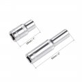 Uxcell 1 4-inch Drive By 6mm Deep And Shallow Socket Set Of 2 Pcs Cr-v 6-point Metric