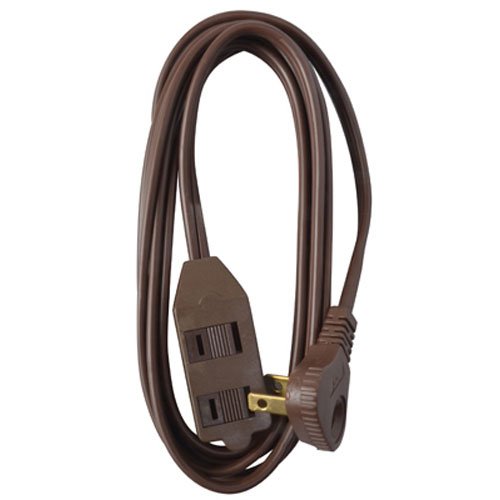 Master Electrician 09407me 7-foot Flatplug Extension Cord Low Profile Brown