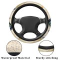 Cute Dragonfly Car Steering Wheel Cover Anti-slip Soft Breathable Universal 15 Inches Protector For Women And Men Fit Cars Suvs