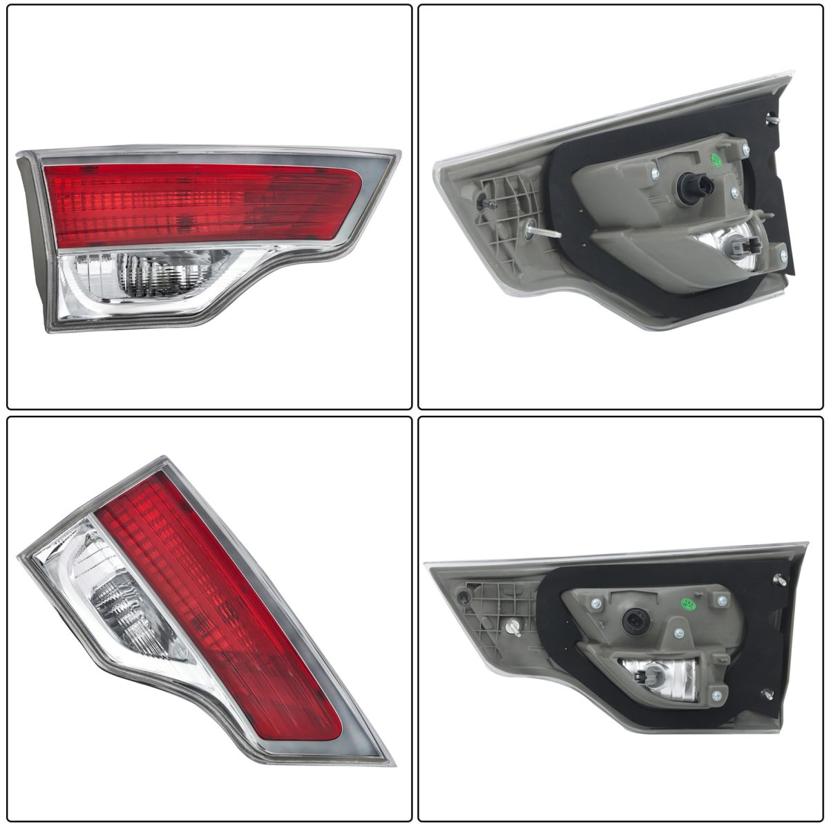 Tail Light Replacement For Toyota Highlander 2014 2015 2016 Driver Side Inner Rear Brake Lamp Assembly Red And Clear Lens