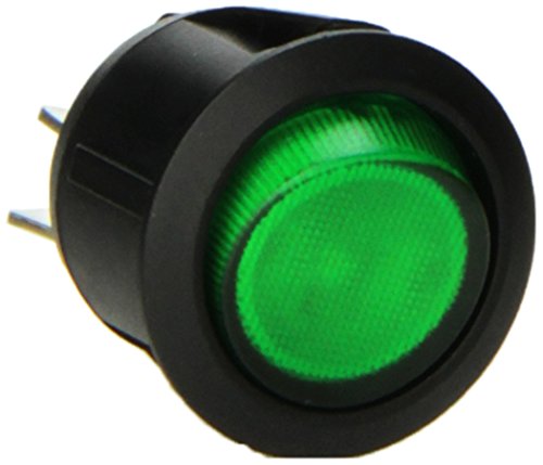 Keep It Clean 10892 Rocker Switch Illuminated 6 Green 20a 12vdc