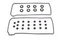 Vc4135g Valve Cover Gasket Set For 1997 To 2014 Ford Lincoln Mercury Panoz Qvale 4 6l 5 8l V8 32v Dohc Engine 