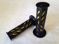 Smt-sport Bike Bean Style Engraved Gel Grips Yellow Compatible With Aprilla Bmw Ducati Triumph Kawasaki Suzuki Polaris Dirt
