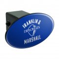 Franklin Marshall College Diplomats Logo Oval Tow Hitch Cover Trailer Plug Insert 2