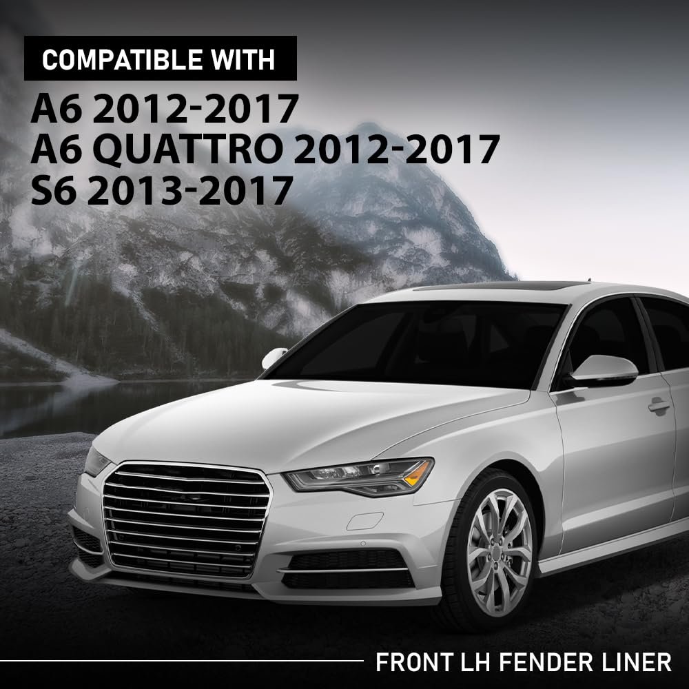 Front Left Fender Liner Inner For Audi A6 Quattro 2012 2017 S6 2013 Driver Side 4g0821133d Au1248132
