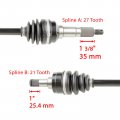 Akkum Fits For Front Left Right Cv Joint Axle Yamaha Big Bear 350 Yfm350fw 4wd 1989-97