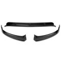 Auto Dynasty 3pcs Car Front Bumper Lip Splitter Chin Spoiler Wing Body Kit Compatible With Mercedes C-class W205 Sport 15-18