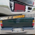 Hercoo License Plate Lights Lamp Lens Black Housing Compatible With 1995 1996 1997 1998 1999 2000 2001 2002 2003 2004 Tacoma