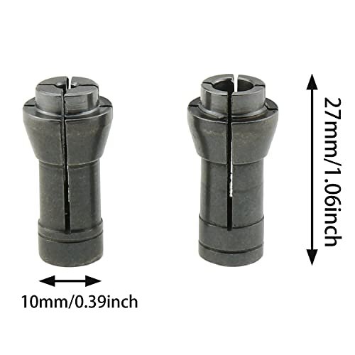 Grinding Machine Clamping Collet Adapter 4 Piece Set 3mm And 6mm Carbon Steel Die Grinder Chucks For 1 8 In Standard Bits
