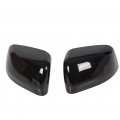 Black Top Half Mirror Covers Exterior Upper Compatible With 2011-2020 Jeep Grand Cherokee Dodge Durango