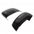 Black Top Half Mirror Covers Exterior Upper Compatible With 2011-2020 Jeep Grand Cherokee Dodge Durango
