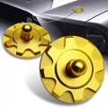 Eparts Universal Gold Cnc Aluminum Alloy Auto Car Sporty Hood Pin Lock Decorate Appearance Kit 