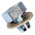Oil Drain Plug For Mitsubishi Mirage G4 L200 Rvr 2017 2025 Silver Steel Hex Head Drive Fine Thread Replacement 9247 14027 