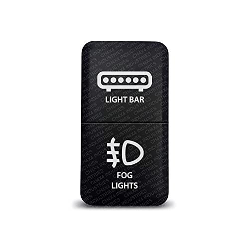 Ch4x4 Dual Push Switch For Toyota Tacoma Fj Cruiser Land Fortuner Hilux 4runner Prado 12v 3amp A Lightbar Fog Lights Symbol