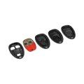 Keyless Remote Case For Gmc Savana 3500 2008 2019 Plastic Black 3 Button Shell Replacement 15100811 And 15777636 