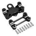 Fat 1 8 In Handlebar Riser Clamp Conversion Mount Kit For Yamaha Banshee Yfz350 Yfz 350 1987 2006 Aluminum Alloy Fixing Block
