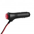 Cigarette Lighter Plug With Wire Qiilu Plastic And Metal Materials 12v 24v 1 5m Male Car Socket Power Adapter On Off Switch
