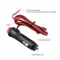 Cigarette Lighter Plug With Wire Qiilu Plastic And Metal Materials 12v 24v 1 5m Male Car Socket Power Adapter On Off Switch