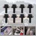 Version 8x 12mm Top Front Skid Plate Bolts And Gasket Compatible For T-oyota Tacoma Fj Tundra Land Cruiser 2013-2020