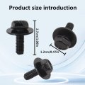 Version 8x 12mm Top Front Skid Plate Bolts And Gasket Compatible For T-oyota Tacoma Fj Tundra Land Cruiser 2013-2020