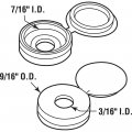 Prime-line Ep 16098 Folding Screw Cap Cover Plastic Construction Black In Color 12 Pack