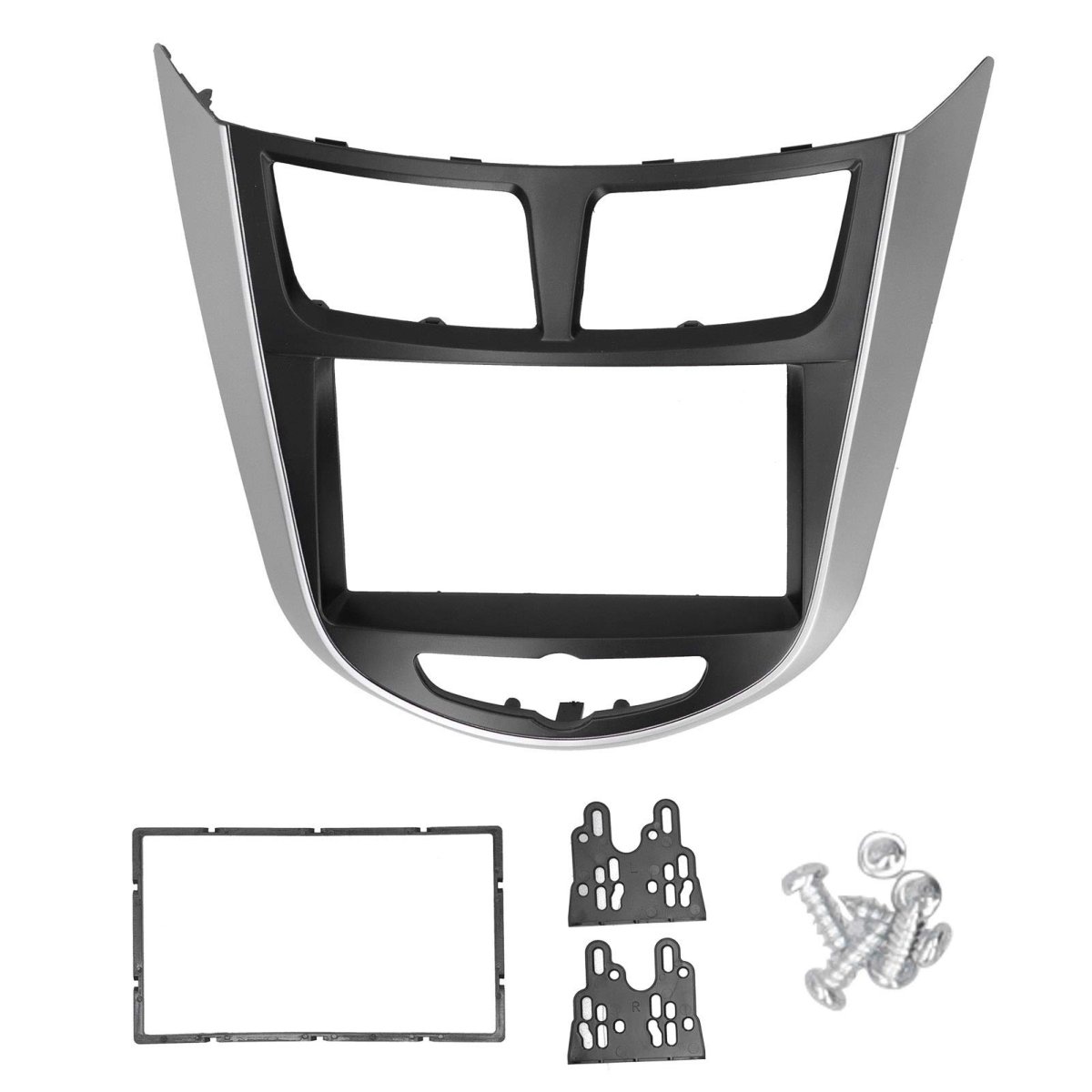 2din Radio Fascia Frame I25 Accent 2010-2014 Car Stereo Dash Panel Trim Dvd Navigation Installation Kit