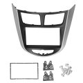 2din Radio Fascia Frame I25 Accent 2010-2014 Car Stereo Dash Panel Trim Dvd Navigation Installation Kit