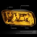 Compatible With Dodge Ram 1500-3500 Pair Of Amber Lens Polycarbonate Bumper Driving Fog Lights Lamps Switch