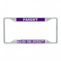 York University Nyu Violets Metal License Plate Frame For Front Or Back Of Car Officially Licensed Parent 