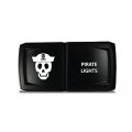 Ch4x4 Rocker Switch V2 Pirate Lights Symbol 2 Horizontal Blue Led