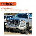Ecotric Front Bumper Skid Plate Compatible With 2016-2019 Gmc Sierra 1500 Replace For 23243494 Gm1015123 23243493 Black